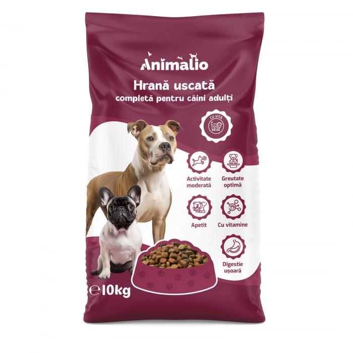 Hrana Uscata Caini cu Vita, Animalio, 10 kg